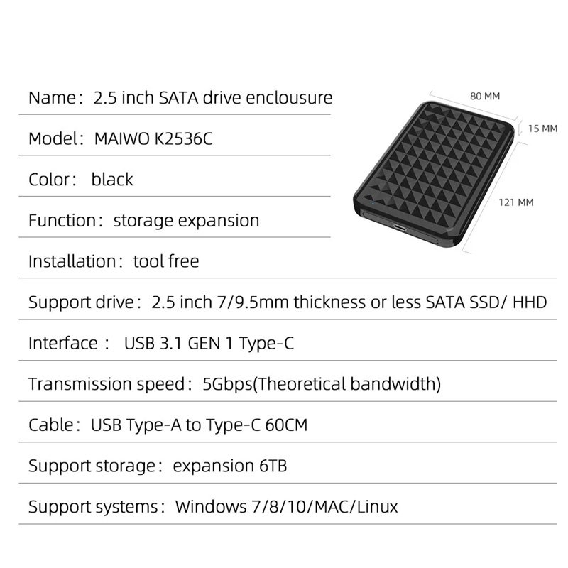 MAIWO-K2536C-25-Zoll-HDD-Gehaumluse-Typ-C-SATA-Portable-Festplattengehaumluse-Unterstuumltzung-fuuml-2008524-7